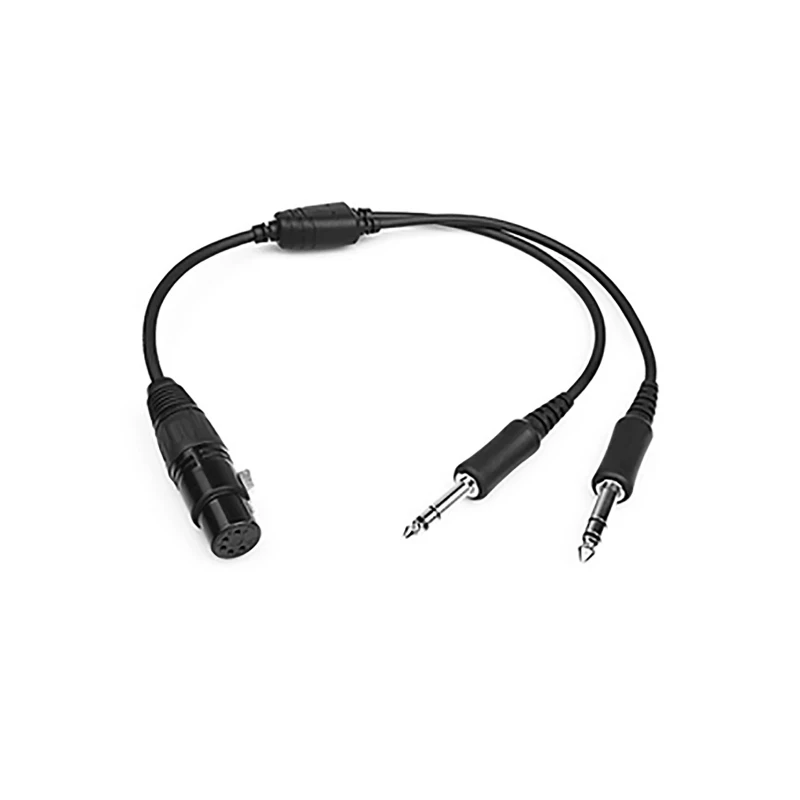 Headset Adapter - XLR-5 Male (W) to PJ Male (GA, m)