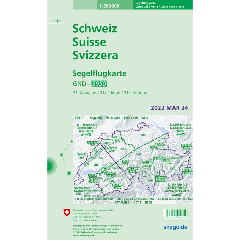 Carte de vol à voile Suisse